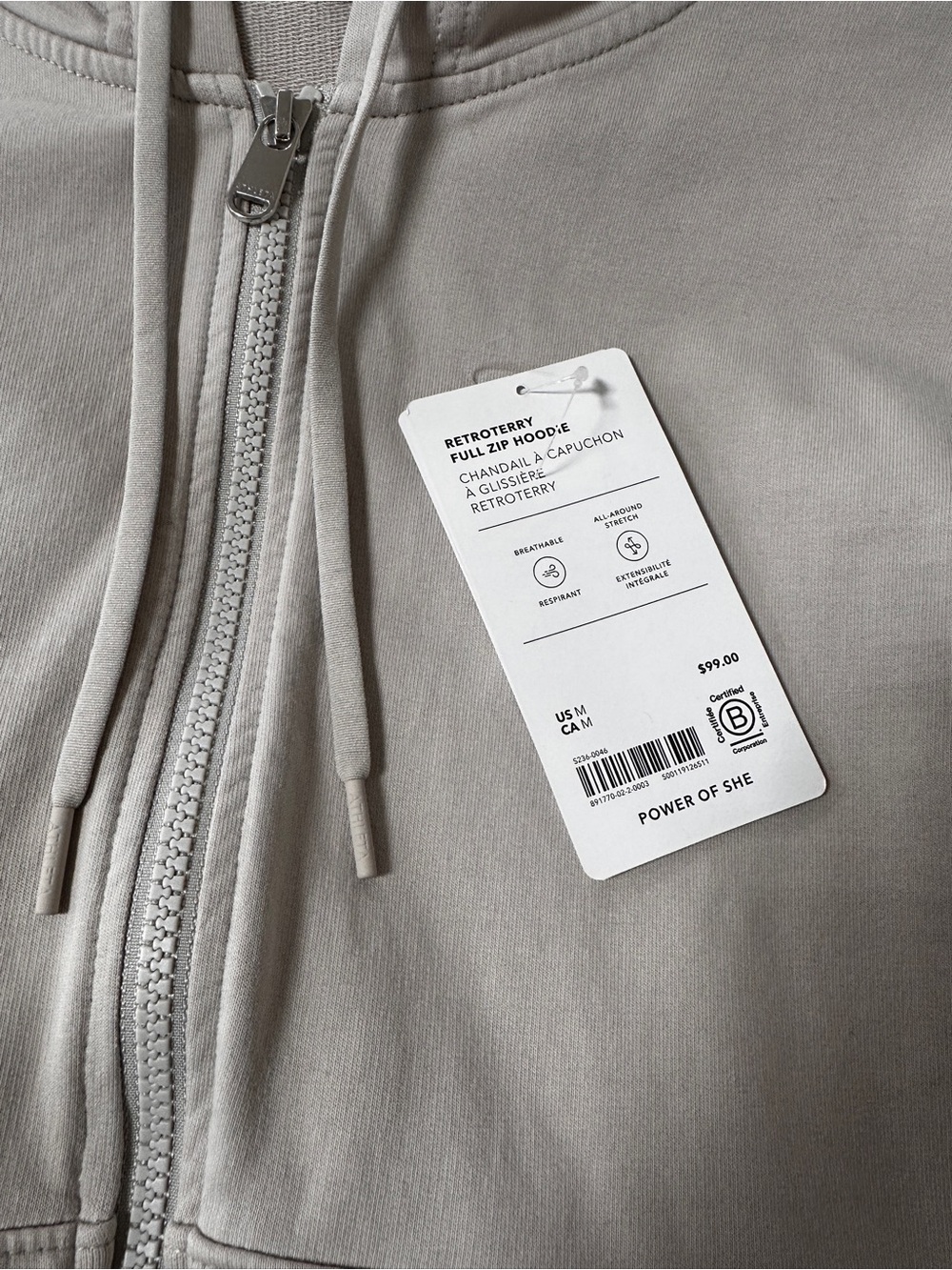 Athleta Retroterry Full Zip Hoodie Size M - Picture 6 of 12